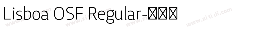 Lisboa OSF Regular字体转换